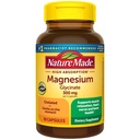 Natur gemacht hohe Absorption Magnesium Glycinat 300mg pro 3 Kapseln, Magnesium Ergänzung für Muskel, Herz, Nerve und Knochen Unterstützung, 90 Magnesium Bisglycinat Kapseln, 30 Tage Versorgung