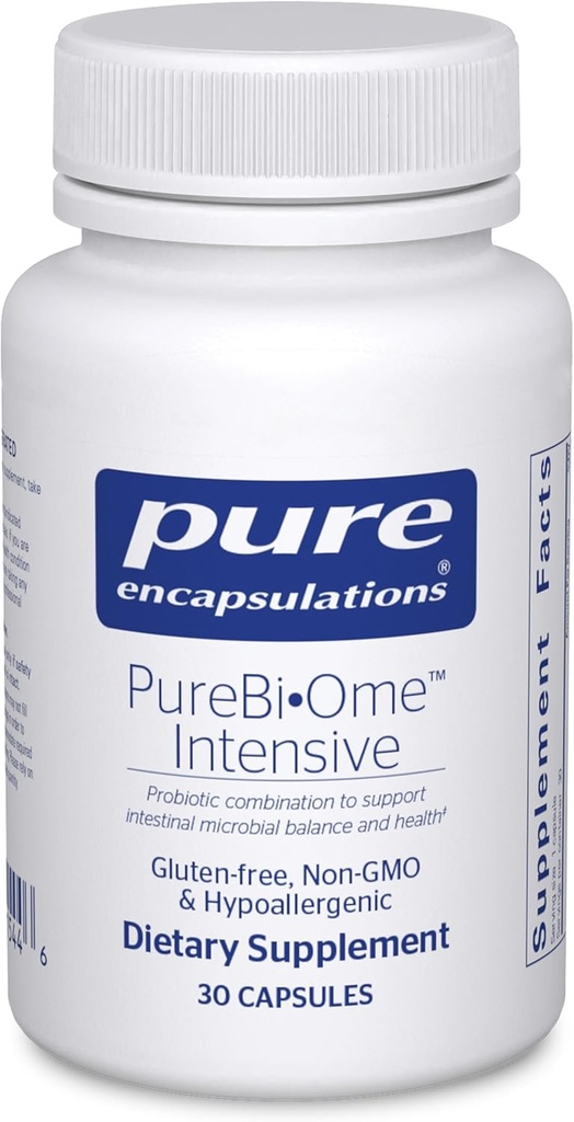 Pure Encapsulations PureBi•Ome Intensive | Hypoallergene Multi-Strain Probiotic Blend zur Unterstützung gesunder Darm-Mikroflora Balance | 30 Kapseln