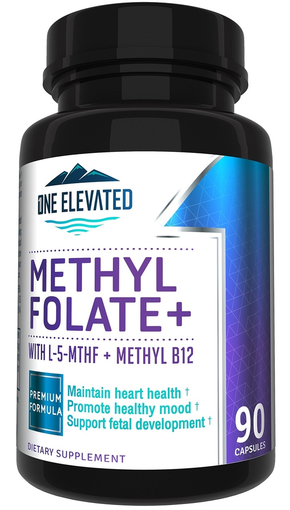 Doppelte Stärke & Bioaktivstes Methylfolat! Einzigartig formuliert mit Methylcobalamin der höchsten pharmazeutischen Qualität (B12), Niacin, B1, B2 B6. Funktioniert synergistisch für Max Results-3 Monatsversorgung