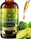 Citrus Bergamotte Tropfen 2 fl oz – Made in USA - Natürliche Antioxidantien-Unterstützung, Herz &amp; Stoffwechsel Wellness-Ergänzung - Bergamotte Extrakt