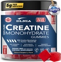 120 Kreatin Monohydratgummis für Männer & Frauen, Vegan-Friendly, Sugar-Free, & Tasty Chewables - Instantized Creatine Gummies for Enhanced Muscles Growth, Recovery, & Performance (Raspberry)