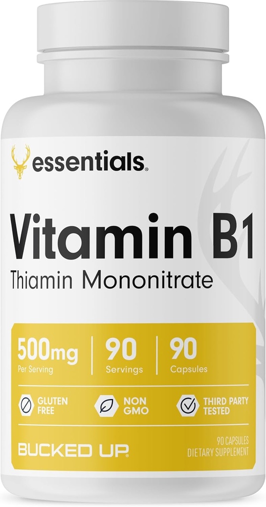 Vitamin B1 500mg Kapseln, Essentials (90 Portionen)