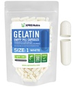 XPRS Nutra Größe 1 Leere Kapseln - 100 Graf Leere Gelatine Kapseln - Pille DIY Kapsel Füllung - Pure Bovine Pill Gel Kapseln für Do-It-Yourself Ergänzungen (Weiß)