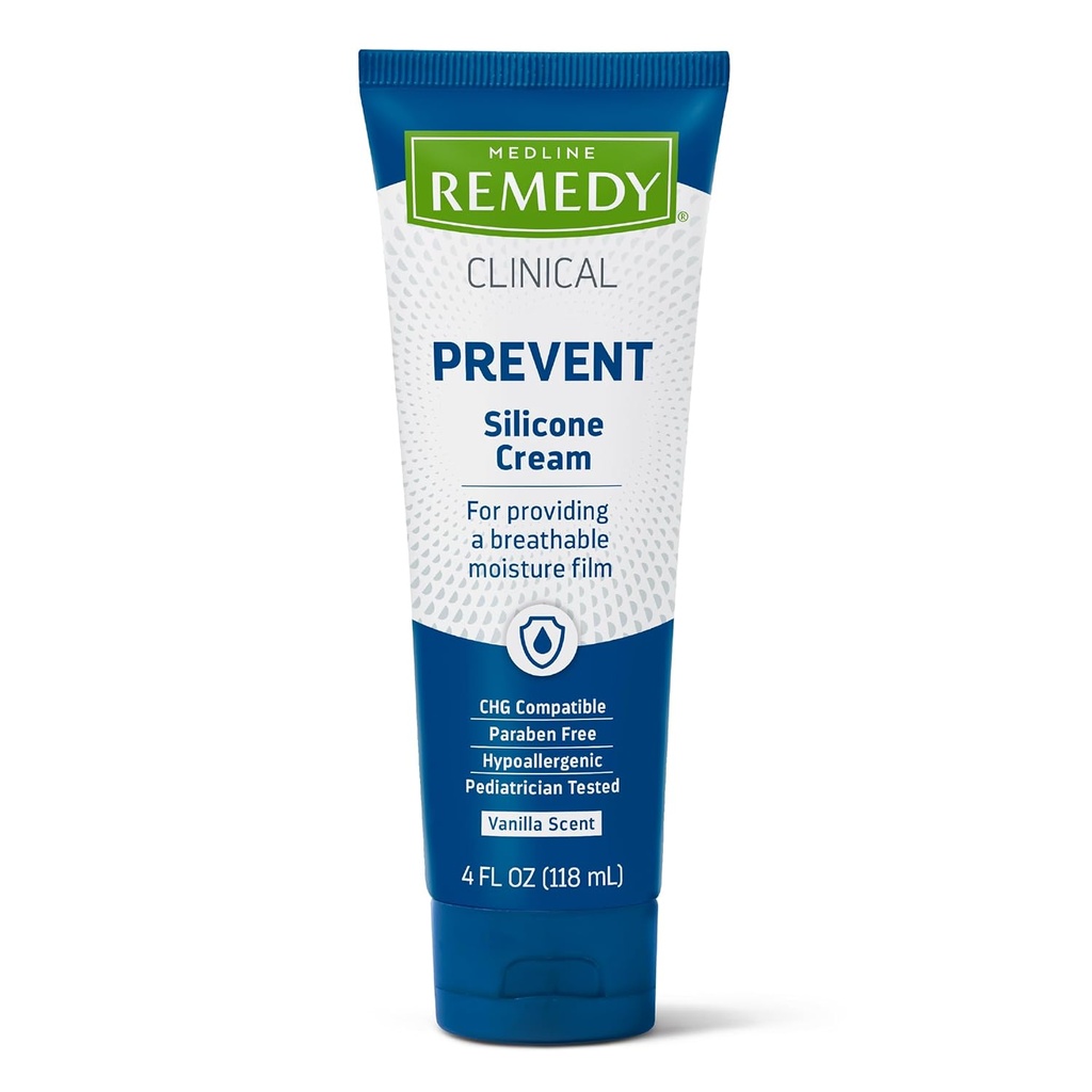 Medline Remedy Klinische Silikoncreme, Vanille Duft, 4 Unzen.