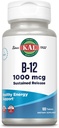 KAL Vitamin B12 1000mcg, Sustained Release Supplement für Gesunde Energie, Stoffwechsel, Herzgesundheit, Nerve und Red Blood Cell Support, Langlebige Formel, Vegan, 100 Portionen, 100 Tabletten