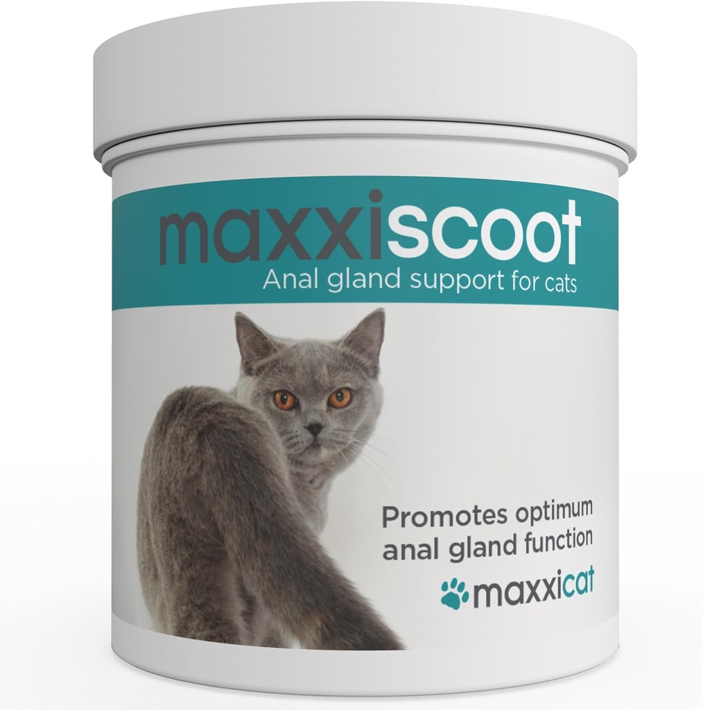 maxxipaws maxxiscoot Anal Gland & Verdauungshilfe für Katzen - Pulverergänzung, 3.2oz