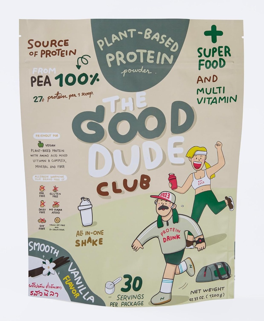 Premium Pea Protein Pulver, Pflanzen basiert mit BCAAs, einfach zu digest | Vitamine & Mineralstoffe | Gluten & Dairy Free | Kein Zucker hinzugefügt | Vegan Friendly (Vanilla), 1200g