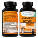 Supplément de soutien à la neuropathie de sucreMD – 180 capsules de supplément de nerve avec acide alpha lipoïque, Benfotiamine et vitamine D3 B6 B12 - Supplément de soutien de nerve pour les pieds doigts et jambes - 90 jours d'approvisionnement