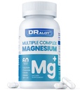 Quadruple Magnesium Supplement, 400mg Chelate Magnesium Glycinat, L-Threonat, Citrate & Malate | Max Absorption Complex w/Vitamin D3 & B6, für Schlaf Herzmuskeln Nerves, Non-GMO, 60 Vegan Caps