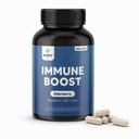 Immununterstützungsergänzung, Elderberry Kapseln mit Vitamin D3, Vitamin C und Zink für Immununterstützung, Immun-Booster für Erwachsene