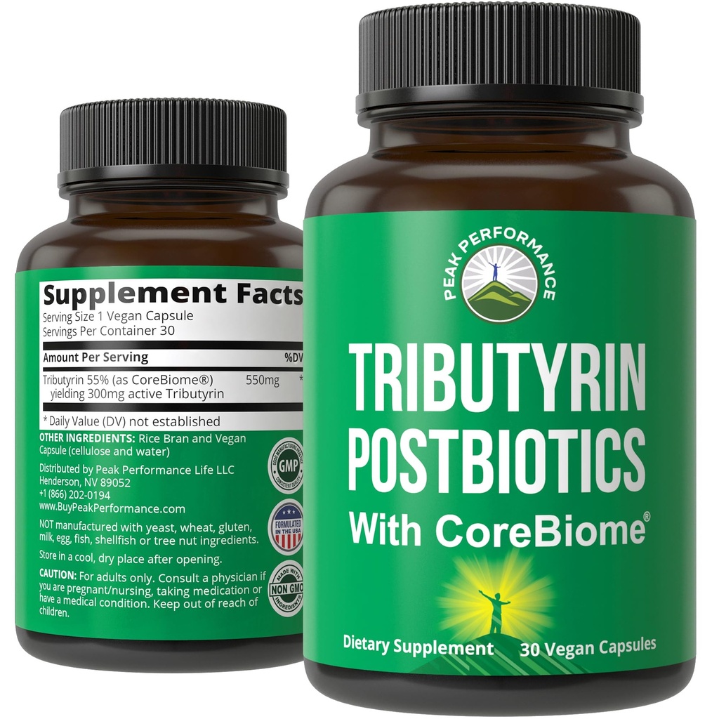 Supplément postbiotique de l'Hommage de CoreBiome testé cliniquement pour la santé de Gut. Plus efficace que les capsules de Butyrate de sodium. Haute biodisponibilité post-biétique pour le Digestive, le Gut maigre, le Colon, le Microbiome