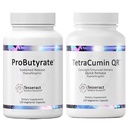 Tesseract Medical Research Optimal Gut & Tissue Bundle, Butyric Acid Complex Gastrointestinal und Curcumin Metabolite Joint Relief Supplement