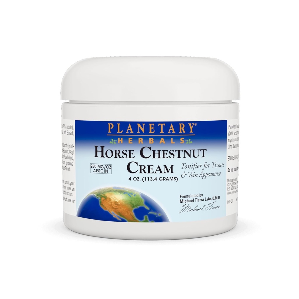 Tonificateur de crème de châtaigne de cheval à base de plantes planétaires - 4oz