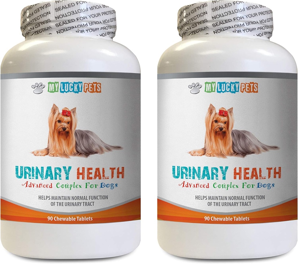 Dog Bladder Support - Dog Urinary Health Formula - Hilft mit Inkontinenz und Blasenproblemen - Immune Boost - Dog Cranberry Supplement chew - 2 Flaschen (180 Bäume)