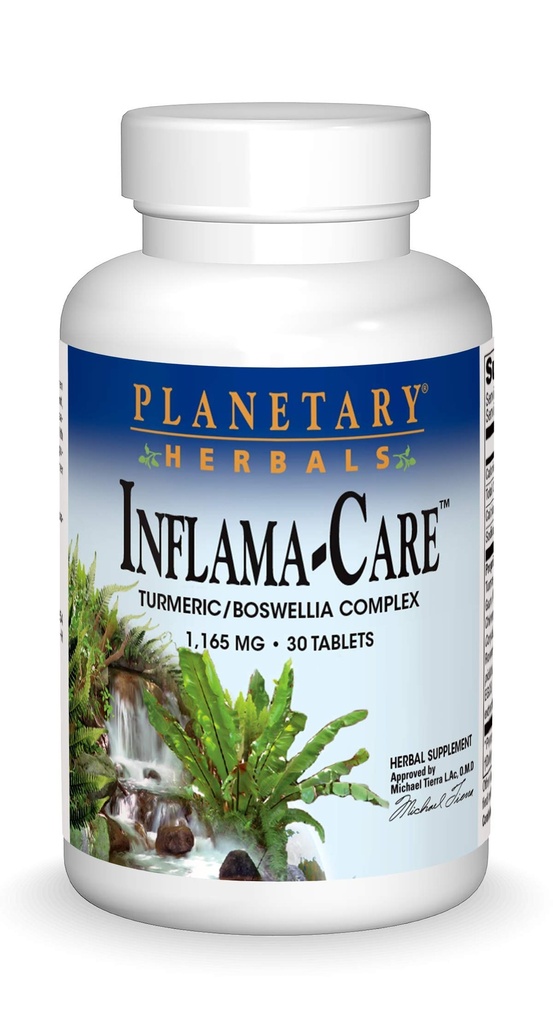 Planetäre Kräuter Inflama-Care 1165 mg Turmeric, Boswellia Complex - 30 Tabletten
