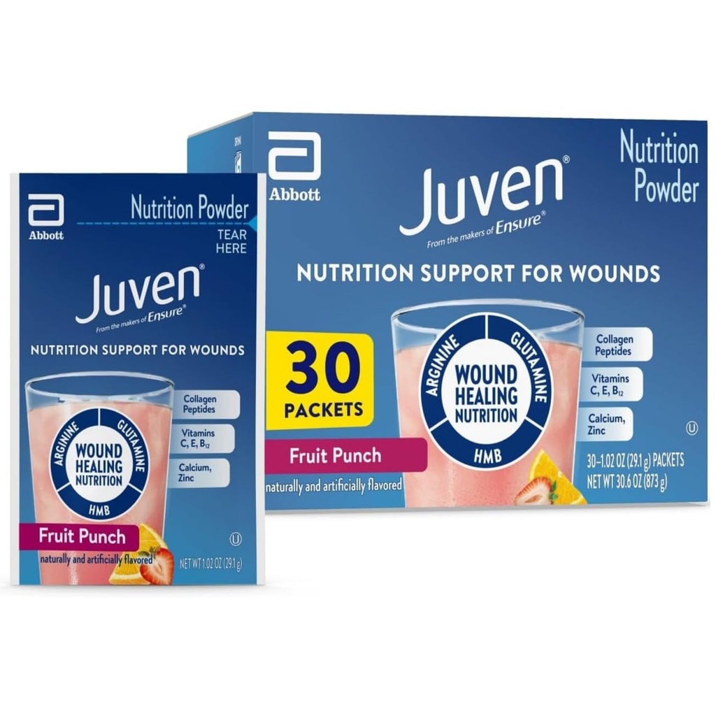 Medline Juven Pulver Nahrungsergänzungsmittel (Fruit Punch, Verpackung : 30EachCarton)