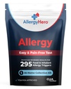 AllergyHero Comprehensive Food and Environmental Allergy Test Kit mit 295 Triggern für Erwachsene & Kinder – Easy and Pain-Free at-Home Use Allergy Test Kit mit genauen Ergebnissen