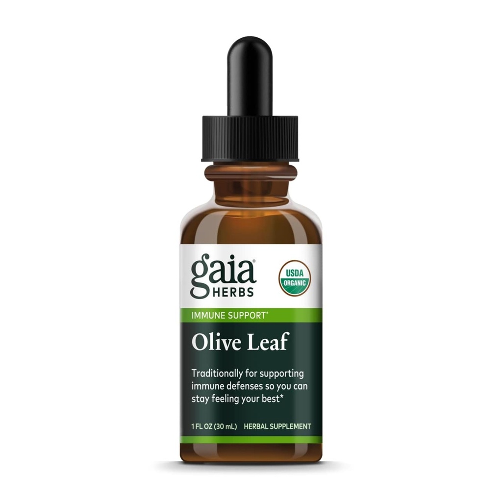 Gaia Kräuter Olivenöl Blatt 1 Fl Oz, Flüssiger Extrakt