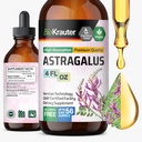 BIO KRAUTER Astragalus Teinture - Extrait de racine d'Astragalus pour le soutien immunitaire - Sans alcool et sans sucre - Haute absorption - gouttes véganes 4 Fl.Oz.