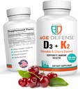 Vitamin D3 2000 IU mit K2-90 Kautabletten mit Cherry Flavoring-Natural Energy Booster-Supports Vitalität, Immune Health, & Gesamt Wellness-Vitamin D3 mit Vitamin K2 für Männer & Frauen