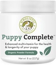 Wholistic Pet Organics Puppy Complete - Dog Multivitamin Powder - 8 Oz - Daily Dog Vitamins & Supplements für hausgemachte Lebensmittel - Immunsystem, Haut, Fleisch & Gesamtgesundheit - Kleine und große Zucht Welpen
