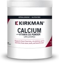 Kirkman - Kalzium mit Vitamin D3 Pulver - 8 Unze - Essential Minerals - Hilft starke Knochen zu erhalten - Unflavored
