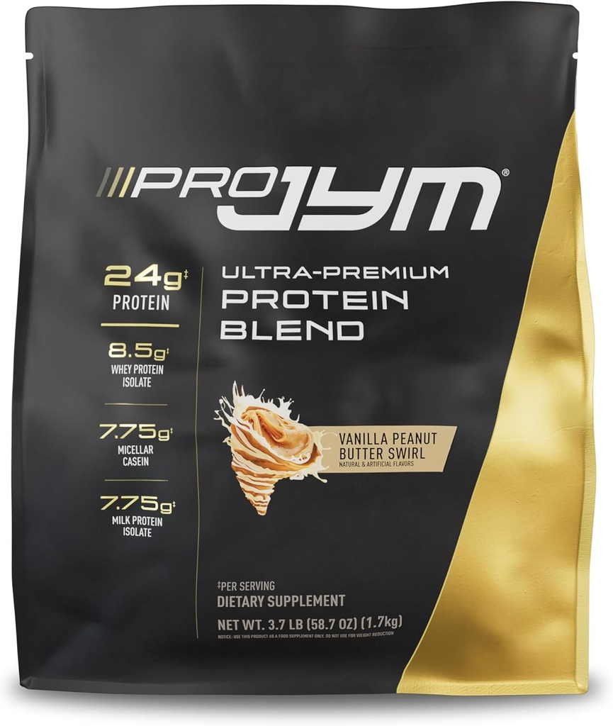 Pro JYM Vanilla Peanut Butter Protein Powder - Whey Protein Isolates, Casein, & Milk Protein, Lean Muscle Building for Men & Women, JYM Supplement Science, 45 Portionen