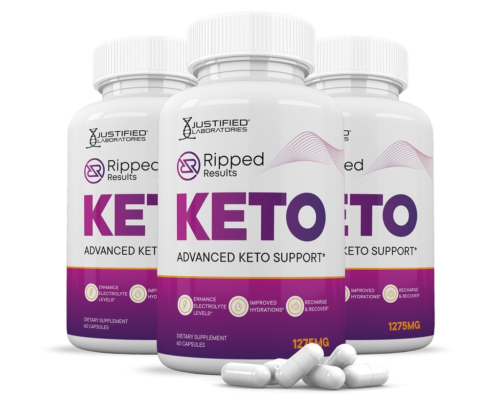 (3 Pack) Ripped Results Keto ACV Pills 1275MG Keto Support Blend Capsule Alternative à Keto ACV Gummies Formulé avec vinaigre de cidre de pomme Extra Virgin Olive Oil Powder Green Tea Leaf 180 Capsules
