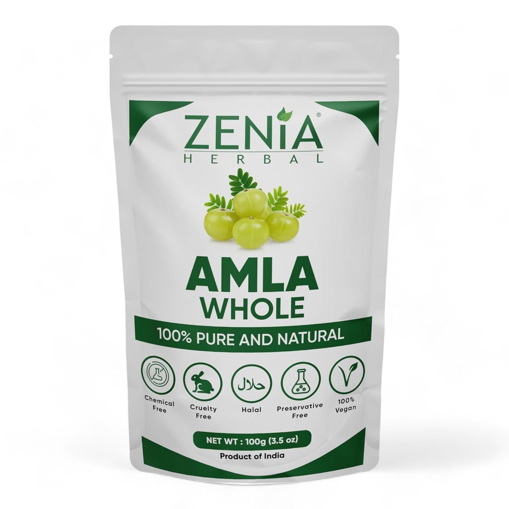 100 Gramm Zenia Trocken Ganze Amla Gooseberry Ayurvedic Haarbehandlung