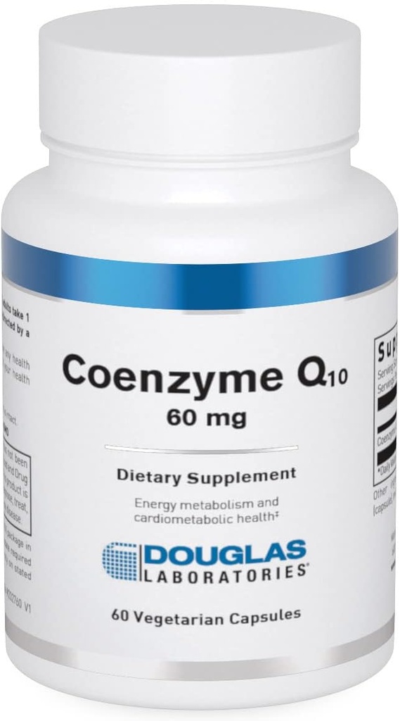 Douglas Laboratories Coenzym Q-10 60mg | Antioxidans und Energieunterstützung | 60 Kapseln