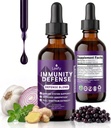 Leefy Organics Immunity Defense Blend - Organic Immune Support Supplement, Fast Absorbing Immune Supplement, Immun Booster für Erwachsene, Immun Booster, Immunsystem Booster, Immunität Boost - 2 Oz
