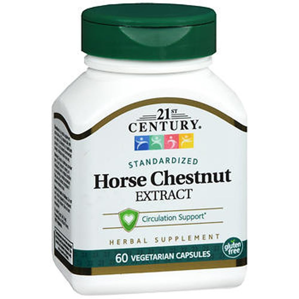 21st Century Horse Chestnut Seed Extract Capsules végétariennes - 60 ct, boîte de 3