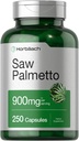Horbäach Saw Palmetto Extrakt | 900mg | 250 Kapseln | Non-GMO und glutenfreie Formel | Traditionelle Kräuterergänzung