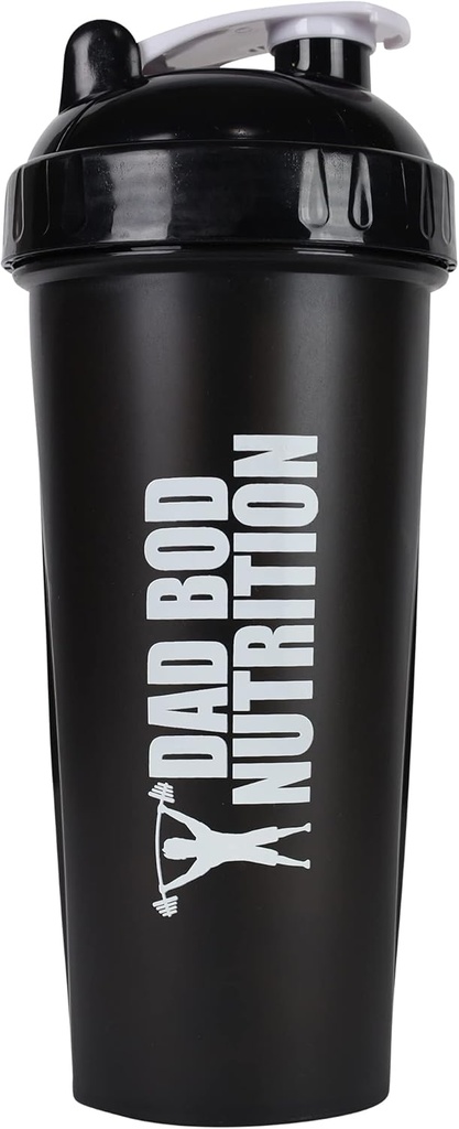 Funny Protein Shaker Bouteille 28 Ounce Water Cup (Black Lid)