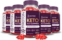 Laboratoires justifiés (5 Pack Proton Protein Keto ACV Gummies Advanced Formula 1000MG Proton Boost Formulé avec Pomegranate Beet Juice Powder B12 Vegan Non OGM 300 Gummys