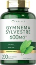 Carlyle Gymnema Sylvestre Capsules $ 600mg $ 200 Comte $ Supplément sans OGM et sans gluten