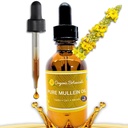 Reines Bio-Mülleinöl - Bio-Müllein-Ear Öltropfen - Natürliche Ear Care-Lösung für Earaches, Tinnitus und Kinder - Kräuter-Müllein-Extrakt Flüssigkeit für beruhigendes Relief (2 oz)