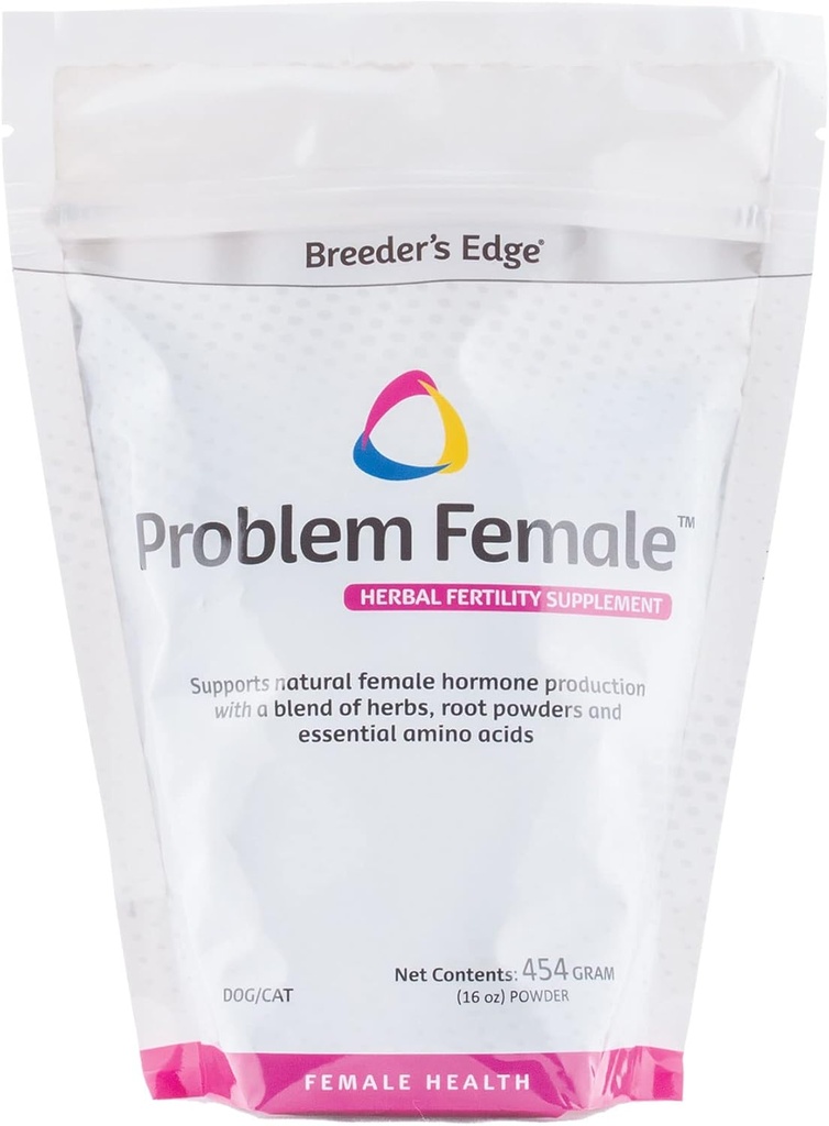 Züchter Edge Problem weiblich, Hormonelle Unterstützung Ergänzung für weibliche Hunde & Katzen, unterstützt reproduktive Balance & Schwangerschaft Wartung, 454 gm