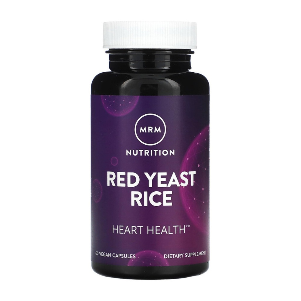 MRM Nutrition Red Yeast Riz , Monocoline K + Citrine Sans gluten + Vegan , 30 portions