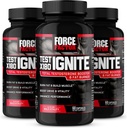 FORCE FACTOR Test X180 Zündung, Testosteron Booster & Fat Burner für Männer, Testosteron-Ergänzung zu helfen, Muskel zu bauen, Energie zu erhöhen und Vitalität und Leistung zu erhöhen, 60 Zähler (Pack von 3)
