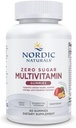 Nordic Naturals Zero Sugar Multi Gummies - Vegetarische Multivitamin-Ergänzung - Passionfruit Mango - 60 Pectin-Based Gummies - 12 essentielle Vitamine für Erwachsene - Non-GMO - 30 Servietten