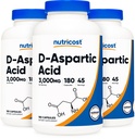 Capsules d'acide d-aspartique Nutricost (180 capsules) (3 bouteilles)
