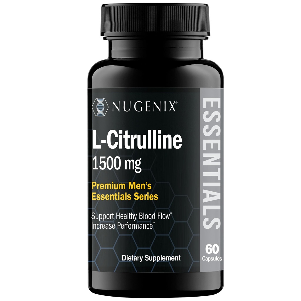 Nugenix Essentials L-Citrulline Supplément pour un débit sanguin et une performance accrus - 1500 mg, 60 Capsules