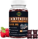 Shilajit Gummi für Männer & Frauen - 1400mg, reine Himalaya-Ergänzung, hoch in Mineralien & Fulvic Säure, Energie, Gehirn, Immunität Boost, Raspberry Watermelon Flavor