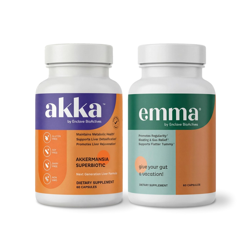 Emma Akka Liver Cleanse Detox & Repair Gut Health – Kompletter Wellness Bundle mit Magnesium, Berberine, Vitamin D & Mehr, um Gut, Leber, Stoffwechsel, Immunität & Colon Cleanse zu unterstützen