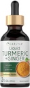 Carlyle Turmeric und Ginger Drops 2 fl oz | Ergänzung mit schwarzem Pfeffer | Vegan, Non-GMO, Glutenfrei