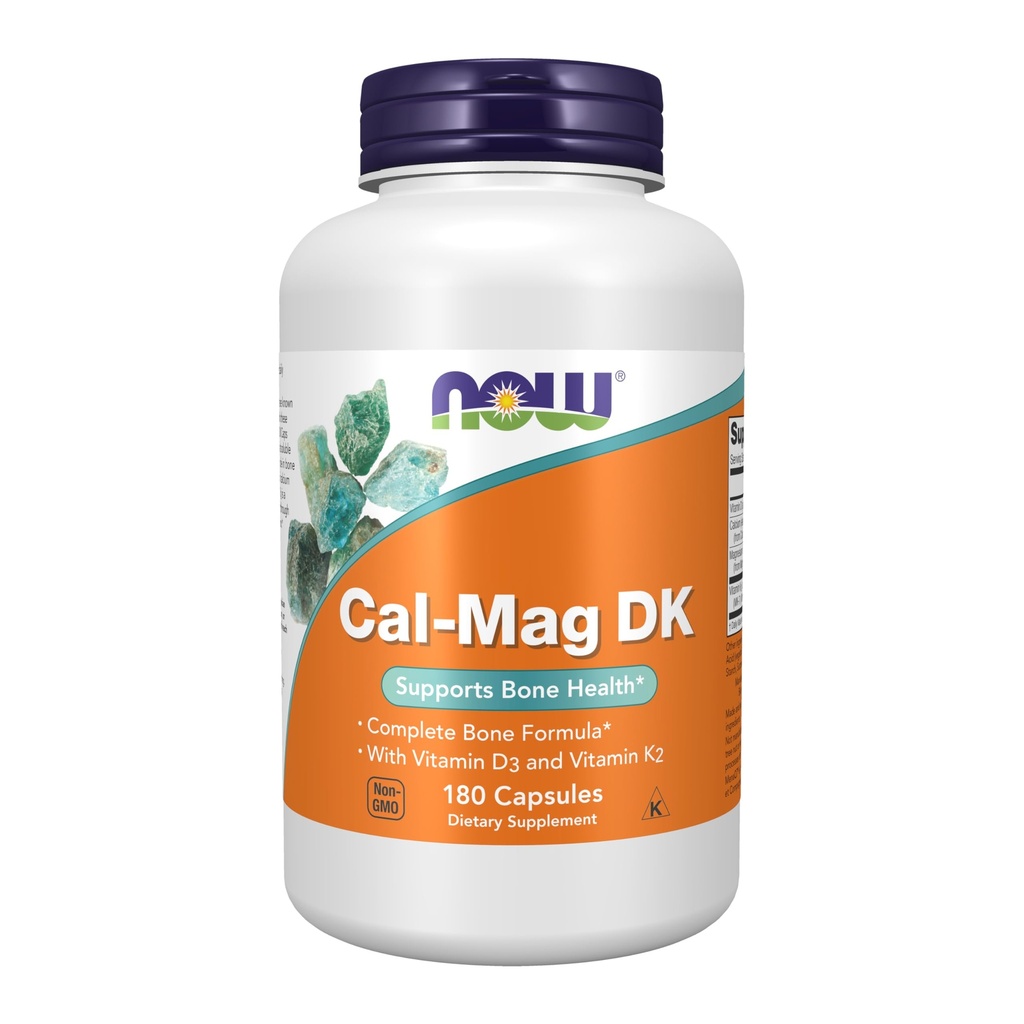 JETZT Nahrungsergänzungsmittel, Cal-Mag DK mit Vitamin D-3 und Vitamin K-2, unterstützt Knochengesundheit*, 180 Kapseln