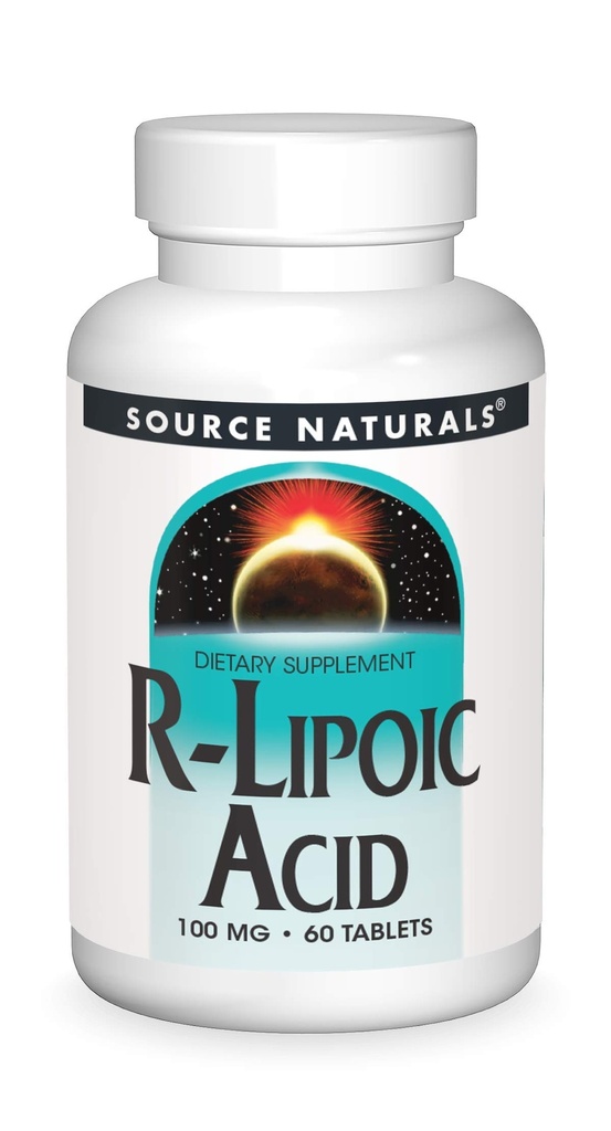 Source Acide R-lipoïque naturel, 100mg - 60 comprimés