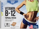 Premium Grade B12 Patches 30 Tage Versorgung B12 Patch – Hergestellt mit Vitamin B12 Methylcobalamin für Energie & Vitamin Guarana - 100% Made in USA