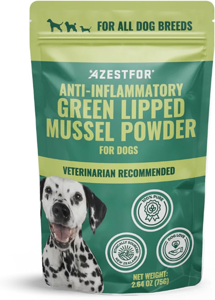 Azestfor Anti-Inflammatory Green Lipped Mussel für Hunde Pulver
